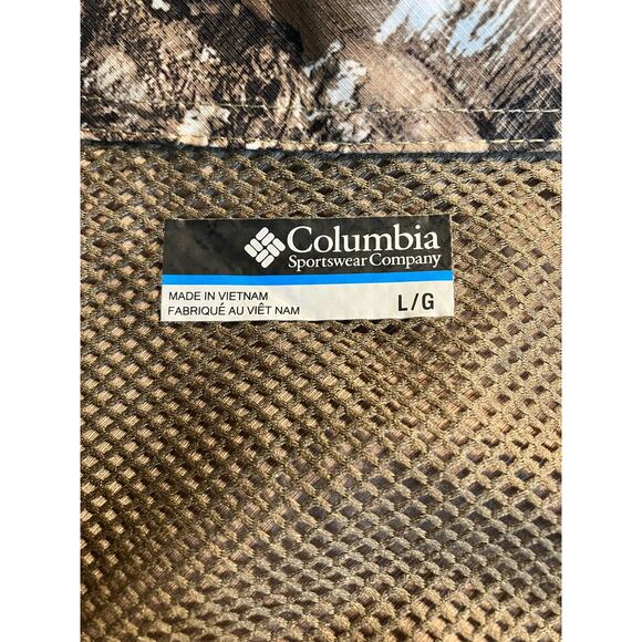 Columbia Men's Tan Oklahoma Sooners PHG Bucktail Hunting Button-Up Shirt SZ Lg - Picture 4 of 6